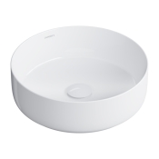Умивальник Omnires Tulsa 36 cm gloss white (TULSA355BP) круглий