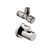 Кутовий вентиль Hansgrohe + кожух, хром 13954000