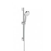 Душовий набір зі штангою Hansgrohe Croma Select 669 мм, хром/білий 26564400