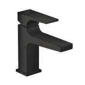 Смеситель для умывальника Hansgrohe Metropol с донным клапаном, черный матовый 32500670