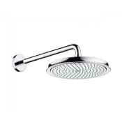 Верхний душ Hansgrohe Raindance Classic Air 270 мм с кронштейном из стены, хром 27424000