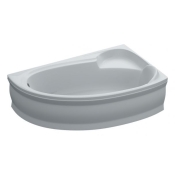 Ванна акрилова SWAN Bianca права 155х95 асиметрична з панеллю (R.05.155.95)