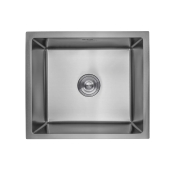 Кухонна мийка з нержавіючої сталі Kroner KRP PVD Schwarze-4843HM (CV022792)