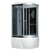 Душовий бокс Miracle F76-3W L 120*85*(50) 215, рама сатин, скло сіре (459-F76-3W L/Rz+ new КПУ)