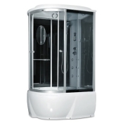 Душовий бокс Miracle F76-3W R 120*85*(50) 215, рама сатин, скло сіре (460-F76-3W R/Rz+ new КПУ)