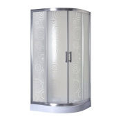 Душова кабіна Sansa SH-90/15, 90*90*(12) 210, рама brushed, скло матове-sharm (344-SH-90/15 new)