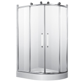 Душевая кабина Rhein RH715 L 120*80*(15) 212 рама хром, стекло прозрачное (224-RH715 L)