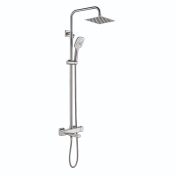 Душова система з термостатом Koer KI-57017-02 нерж (KR4788)