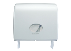 Диспенсер Kimberly-Clark Aquarius Non-Stop для туалетного паперу в рулонах Mini Jumbo, на 2 рулони, білий (KCP6991)