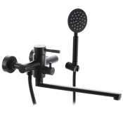Смеситель для ванны из нерж. стали SUS304 MIXXUS SUS-006 (EURO) Черный MI2806