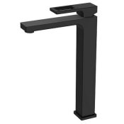 Смеситель для умывальника Koer KB-11009-05 высокий, черный (KR3501)