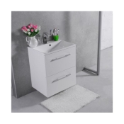 Тумба Fancy Marble Santorini 60 з умивальником Amelia 600C, ШН-Ам600 + 0706101