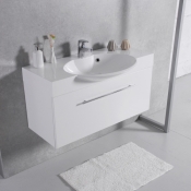 Тумба Fancy Marble Sumatra 980 з умивальником Carme 980, Sumatra 980 (ШН-980 + 3410101)