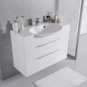 Тумба Fancy Marble Sumatra 2 з умивальником Carme 800, SUM2-800N + 3408101