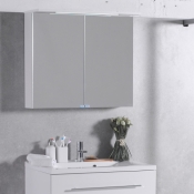 Дзеркальна щафа Fancy Marble з діодним підсвічуванням ШЗ-10