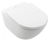 Підвісний унітаз Villeroy & Boch Subway 3.0 TwistFlush безободковий з сидінням Soft Close (4670TS01)