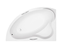 Ванна акрилова Besco Ada 140х90 ліва, з отворами під ручки (00000001177)