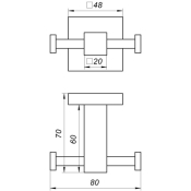 Крючок двойной Globus Lux SQ 9412 9694900304194140