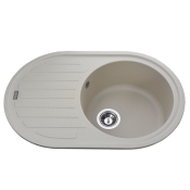 Гранітна мийка Globus Lux Ohara слонова кістка 770х500 9694900304195678