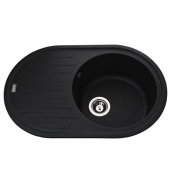 Гранітна мийка Globus Lux Ohara чорний 770х500 9694900304195679