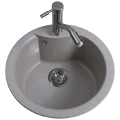 Гранитная мойка Globus Lux Orta миндаль 485 9694900304195651