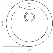 Гранітний мийка Globus Lux Orta песчаный 485 9694900304195652 - 000021053
