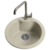 Гранітна мийка Globus Lux Orta слонова кістка 485 9694900304195654