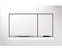 Клавіша змиву Geberit Sigma20 square 115.883.KJ.1 білий/хром глянцевий