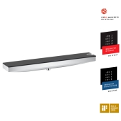 RAINFINITY шлангове з'єднання з тримачем для душу Porter 500 і поліцею L, хром