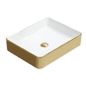 Умивальник MEXEN Estela WHITE/GOLD накладний MEX-22105053