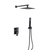 Душова система Besco Modern I / Varium I чорна матова (NAVARA45477)