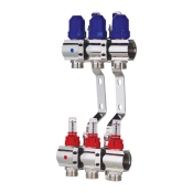 Коллекторный блок с расходомерами KOER KR.1110-03 1?x3 WAYS (KR2640)