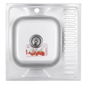 Мойка кухонная ZERIX Z6060L-04-160E (satin) (ZM0567)