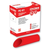 Труба для теплої підлоги з кисневим бар'єром KOER PERT EVOH 16*2,0 (RED) (400 м) (KR2624)