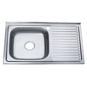 Кухонна мийка накладна ZERIX Z8050L-06-160E (satin) (ZX1612)