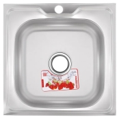 Кухонная мойка накладная ZERIX Z5050-04-160E (satin) (ZX1608)