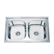 Кухонна мийка ZERIX Z8050D-08-180E (satin) (ZM0569)