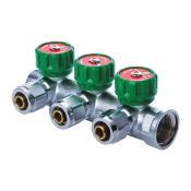 Коллектор вентильный с фитингом KOER KR.1121-3 3/4?x3 WAYS (KR2651)