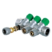 Коллектор вентильный с фитингом KOER KR.1123-2 3/4?x2 WAYS (KR2829)