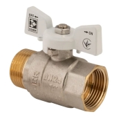 Кран шаровый KOER 1" ГШБ (KR.218.W) белый (KR0184)