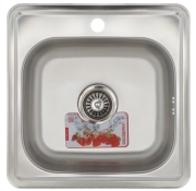 Кухонна мийка ZERIX Z4848-06-160E (satin) (ZM0557)