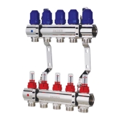 Коллекторный блок с расходомерами KOER KR.1110-05 1?x5 WAYS (KR2642)