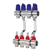 Коллекторный блок с расходомерами KOER KR.1110-04 1?x4 WAYS (KR2641)
