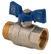 Кран шаровый KOER 1" ГШБ (KR.218.B) синий (KR2721)