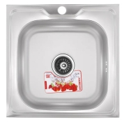 Кухонная мойка накладная ZERIX Z5050-06-160E (satin) (ZX1609)