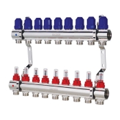 Коллекторный блок с расходомерами KOER KR.1110-09 1?x9 WAYS (KR2646)