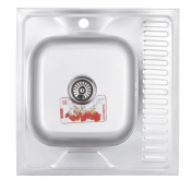 Кухонна мийка ZERIX Z6060L-08-160E (satin) (ZS0586)