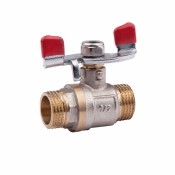 Кран кульовий Valve 1/2" НР для води (метелик)