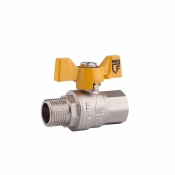 Кран шаровой SD Forte 1" ВН для газа (бабочка)