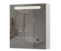 Зеркальный шкаф с LED подсветкой Aquarius Teffi 70 белый (AQUARIUS70930224)